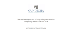 Tablet Screenshot of gundechabuilders.com